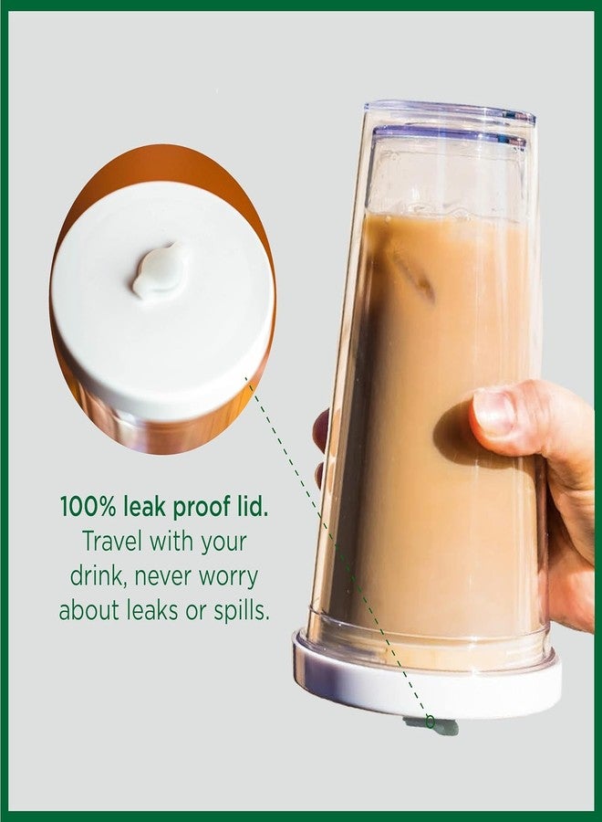 MeRaYo Insulated Coffee Tumbler With Lid and Straw - Leak Proof Travel Mug, Plastic Sipper Bottle - Image 3